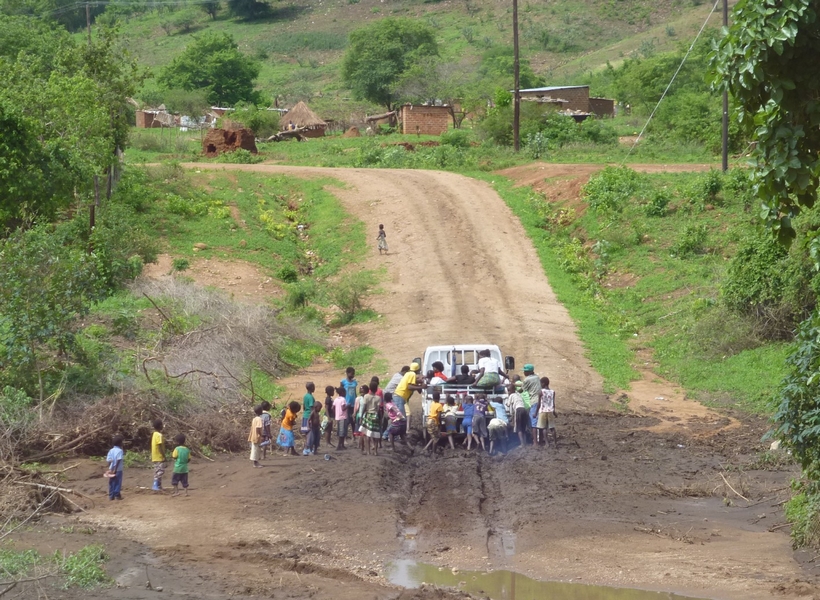 Strasse in Sambia